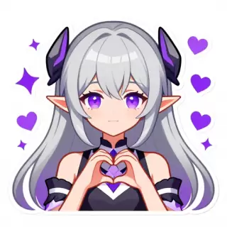 Silver-Haired Elf-like Girl