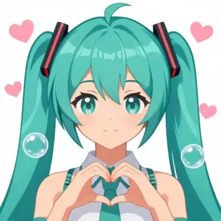 Teal-Haired Southeast Asian Girl