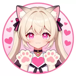 Platinum Blonde with Cat Ears