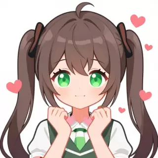 Younger Sister with Ash Brown Hair