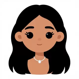 Southeast Asian Girl with Long Black Hair