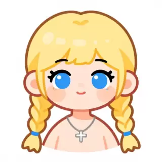 Nordic Girl with Blonde Braids