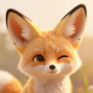 Sunset Fennec Friend
