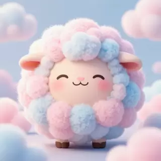 Candy Floss Sheep