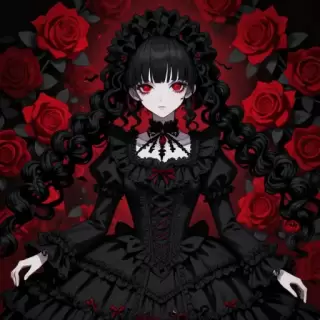 Gothic Rose Doll