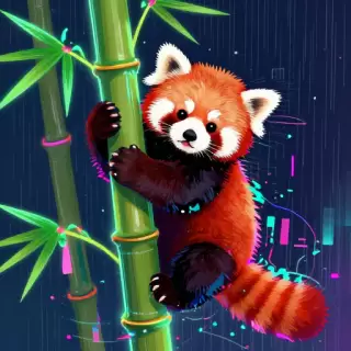 Glitch Red Panda