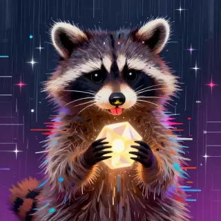 Vibrant Raccoon
