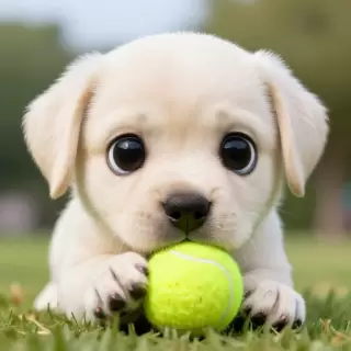 Playing with Tennis Ball