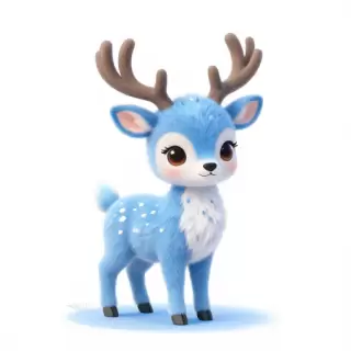 Baby Blue Deer Sprite