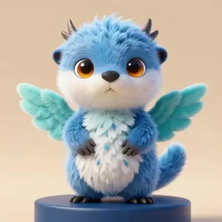 Ocean Blue Otter Creature