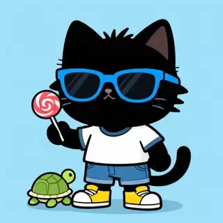 Cool Cat in Sunglasses