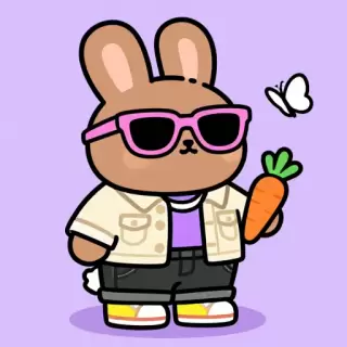 Trendy Rabbit with Jacket