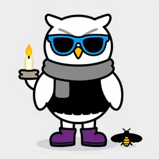 Chill Owl with Scarf