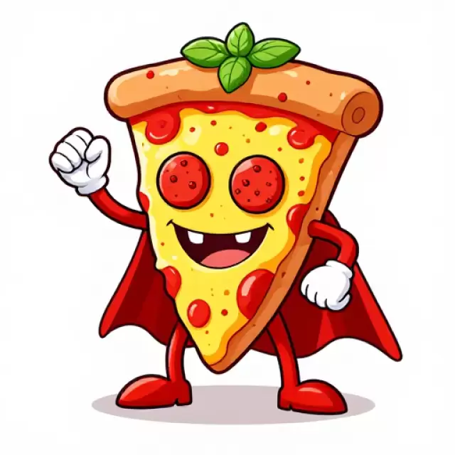 Superhero Pizza Slice