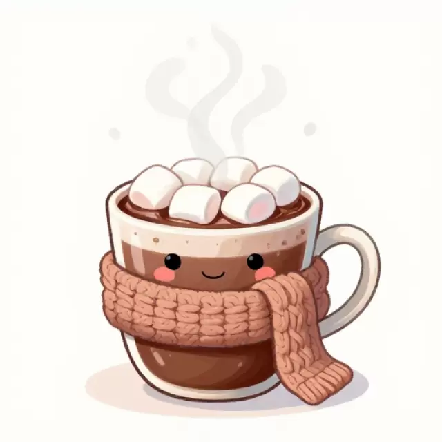 Winter Scarf Hot Chocolate