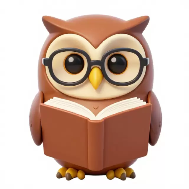 Owl with Book