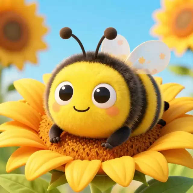 Sunflower Bee Buddy
