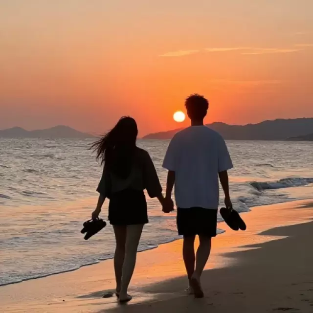 Beach Sunset Walk