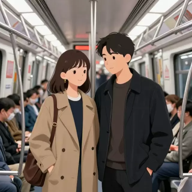 Morning Commuter Smile