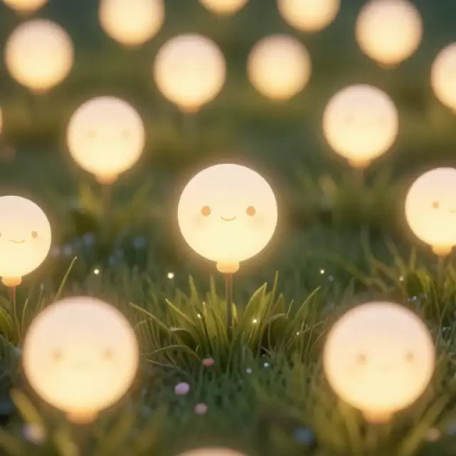 Glowing Orb Garden