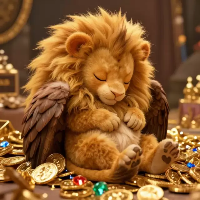 Treasure-Guarding Baby Griffin