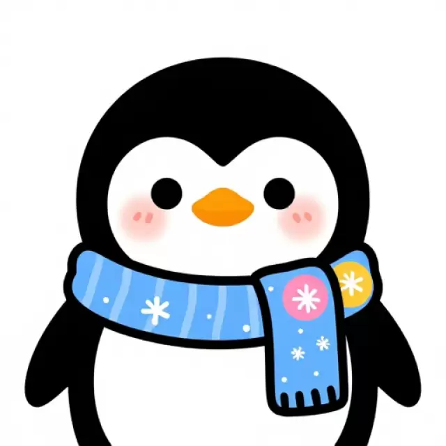 Penguin with Scarf