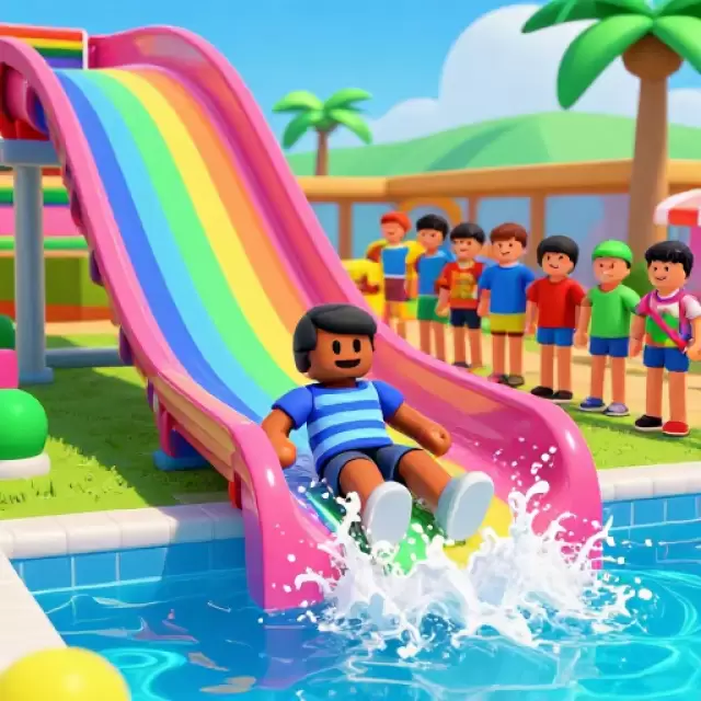 Rainbow Slip 'n Slide