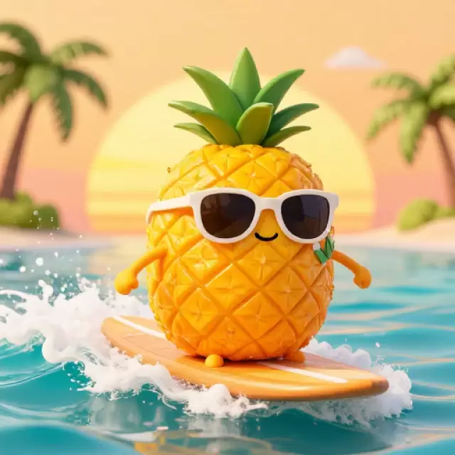 Surfer Dude Pineapple