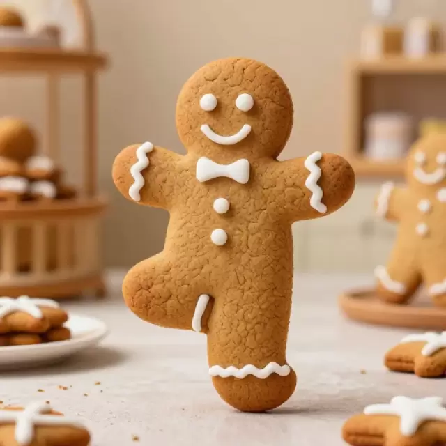 Yoga Gingerbread Man