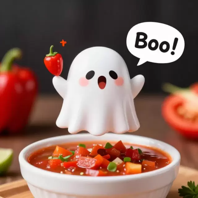 Ghost Pepper Cute Ghost