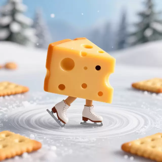 Skating Cheese Wheel