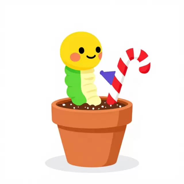 Gardening Gummy Worm