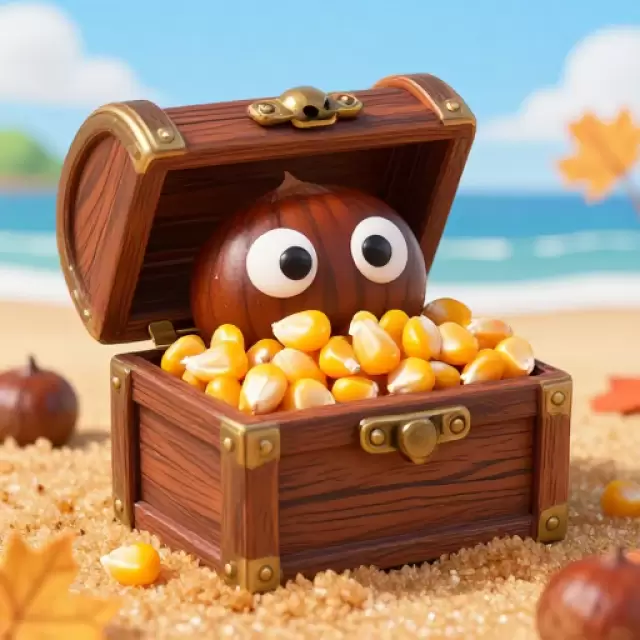 Pirate Chest of Treasure (Chestnut)