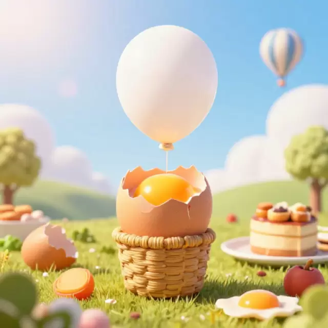 Hot Air Balloon Eggshell