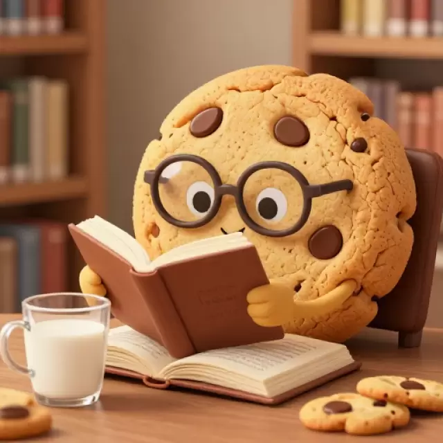Bookworm Cookie