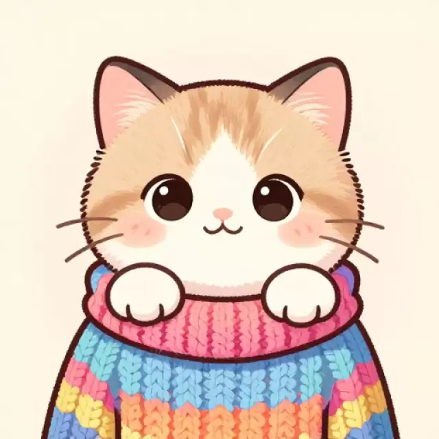 Cozy Knit Kitten