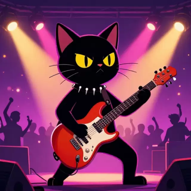 Rockstar Cat