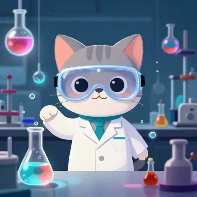 Scientist Cat