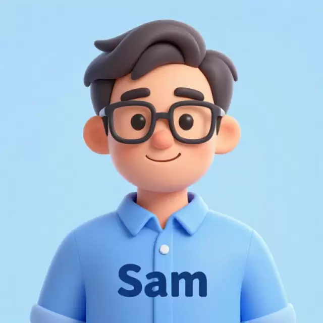 Friendly White Guy in Sky Blue Shirt