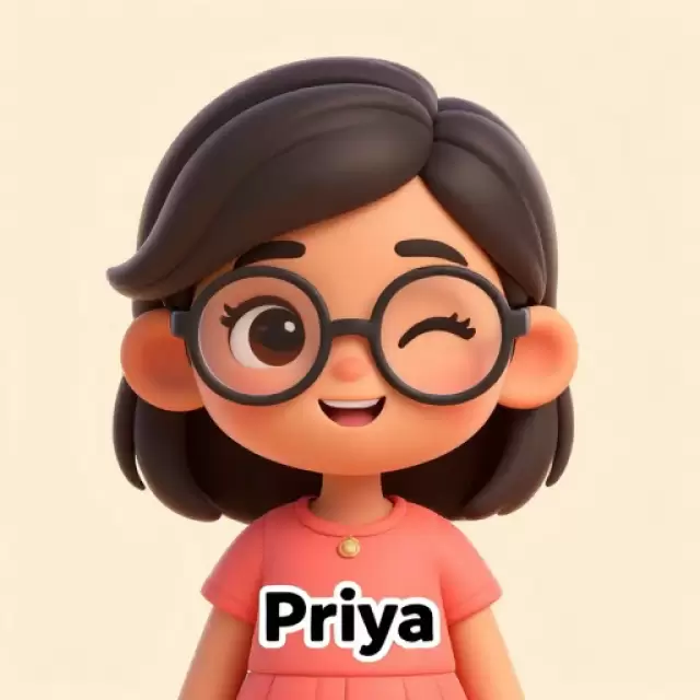 Playful South Asian Girl in Coral Dress