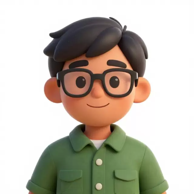 Smiling Indigenous boy in forest green shirt