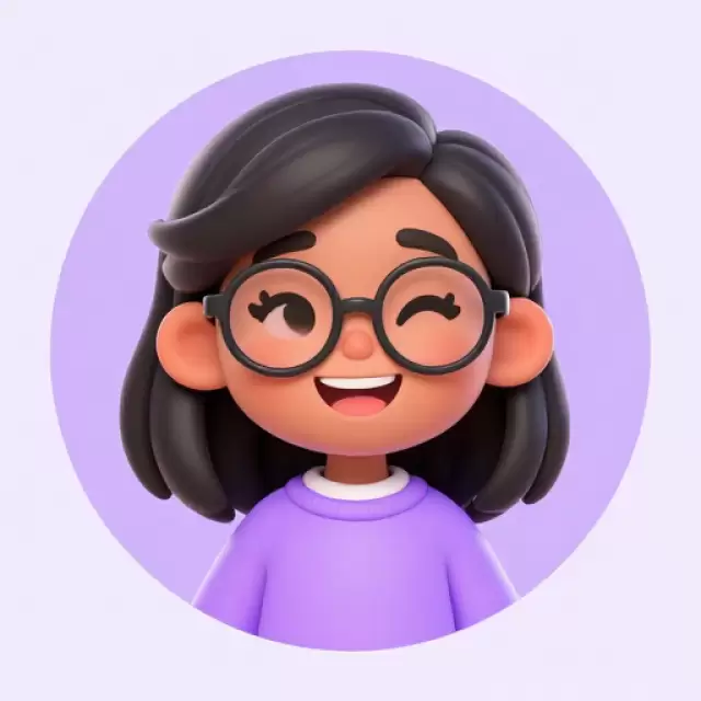 Joyful Biracial girl in lilac sweater
