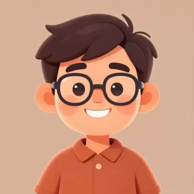 Smiling Mediterranean boy in terracotta shirt