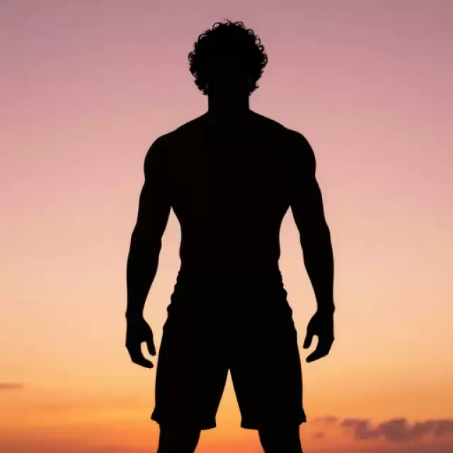 Surfer Dude Silhouette