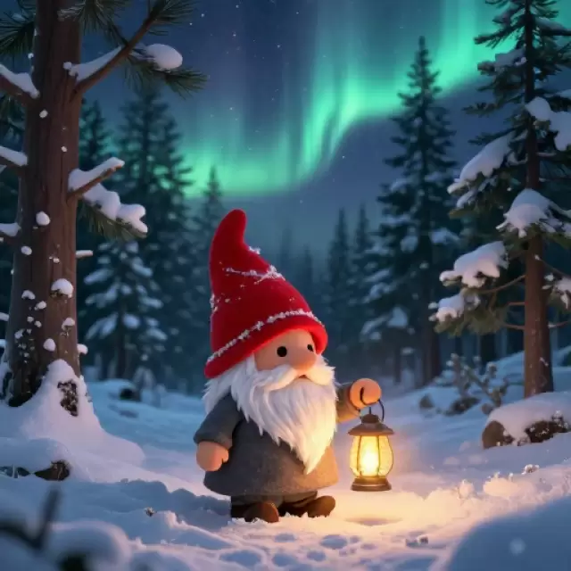 Nordic Gnome in Forest