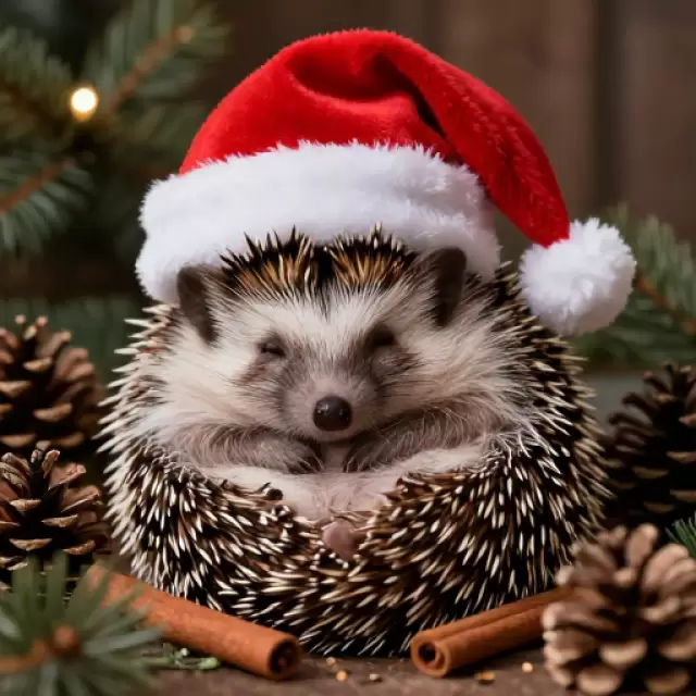 Hedgehog with a Tiny Hat