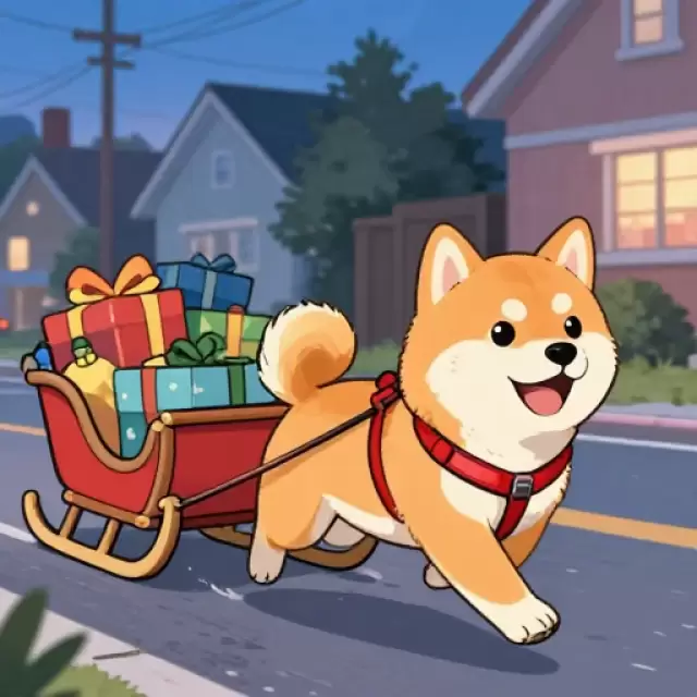 Shiba Inu Delivery Dog