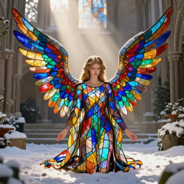 Stained Glass Angel