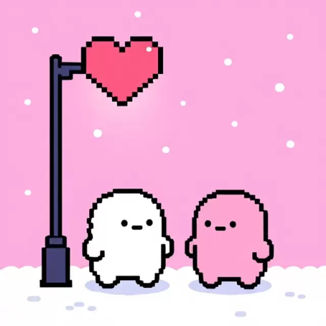 Pixel Art Sweethearts