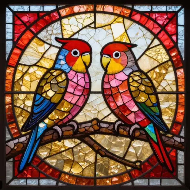 Mosaic Lovebirds